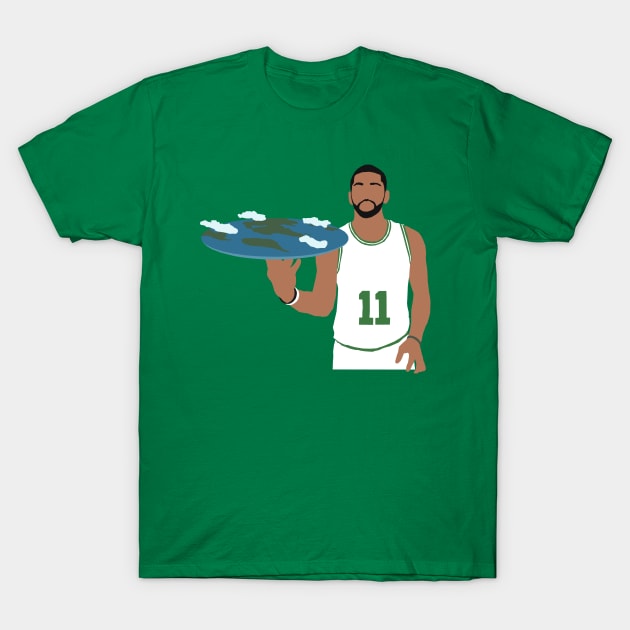 Kyrie Irving Flat Earth Celtics T-Shirt by rattraptees